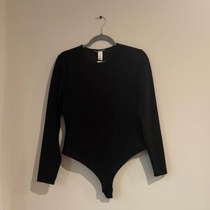 H&M Black Long Sleeve Bodysuit